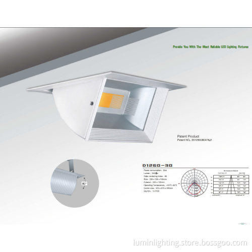Cloth Store Rotatable 48W Sharp COB LED Downlight (LM-D1260-45)